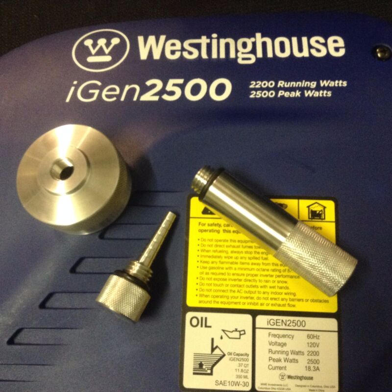 Westinghouse Igen 2500 Generator Ext Run Fuel Cap, Oil Fill/drain Tube, Dipstick