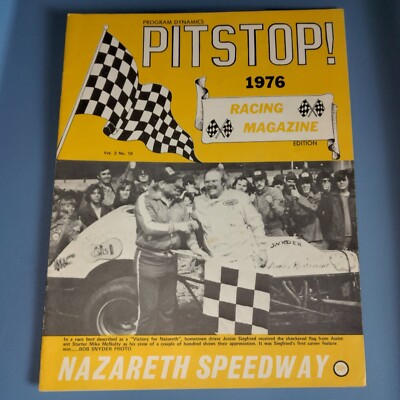 Nazareth Speedway 1976 Vol 2 No 19 Pitstop - Junior Siegfried - Racing Program