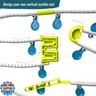 Gecko Run Marble Run Snake Expansion Pack by Thames and Kosmos – Extra Zigzag Maze for Vertical Marble Run Starter Set; Fast, No-Mess Setup, Residue-Free Nano-Adhesive Pads for Hours of Creative Play