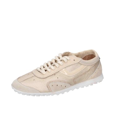 Women's shoes MOMA 7 (EU 37) sneakers beige leather gold suede BC856-37