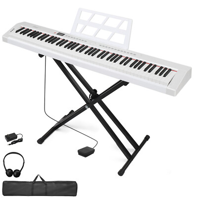 Glarry GPP-105 88 Key Full Size Semi-Weighted Standard Keyboards Digital Piano