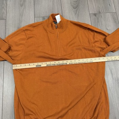 Lot Of 3: Paul Frederick Men's XL Supine Cotton 1/4 Zip Mock Neck