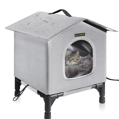 RestEazzzy Cat House for Indoor and Outdoor Cats in Winter, Wa...