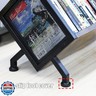 PUTNATRUE DVD and CD Storage Rack, Blu ray Storage Shelve Holds Up To 28 DVD Cases, Wooden Media Holder also Used for CDs, Video Game, Vhs Taps Storage, Retro Style Desktop organizer