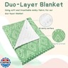 TANOFAR Baby Blankets for Unisex Boys Girls, Ultra Soft Minky Blanket with Double Layer Dotted, Breathable and Lightweight Receiving Blanket for Newborns, 30x40 Inches, Green