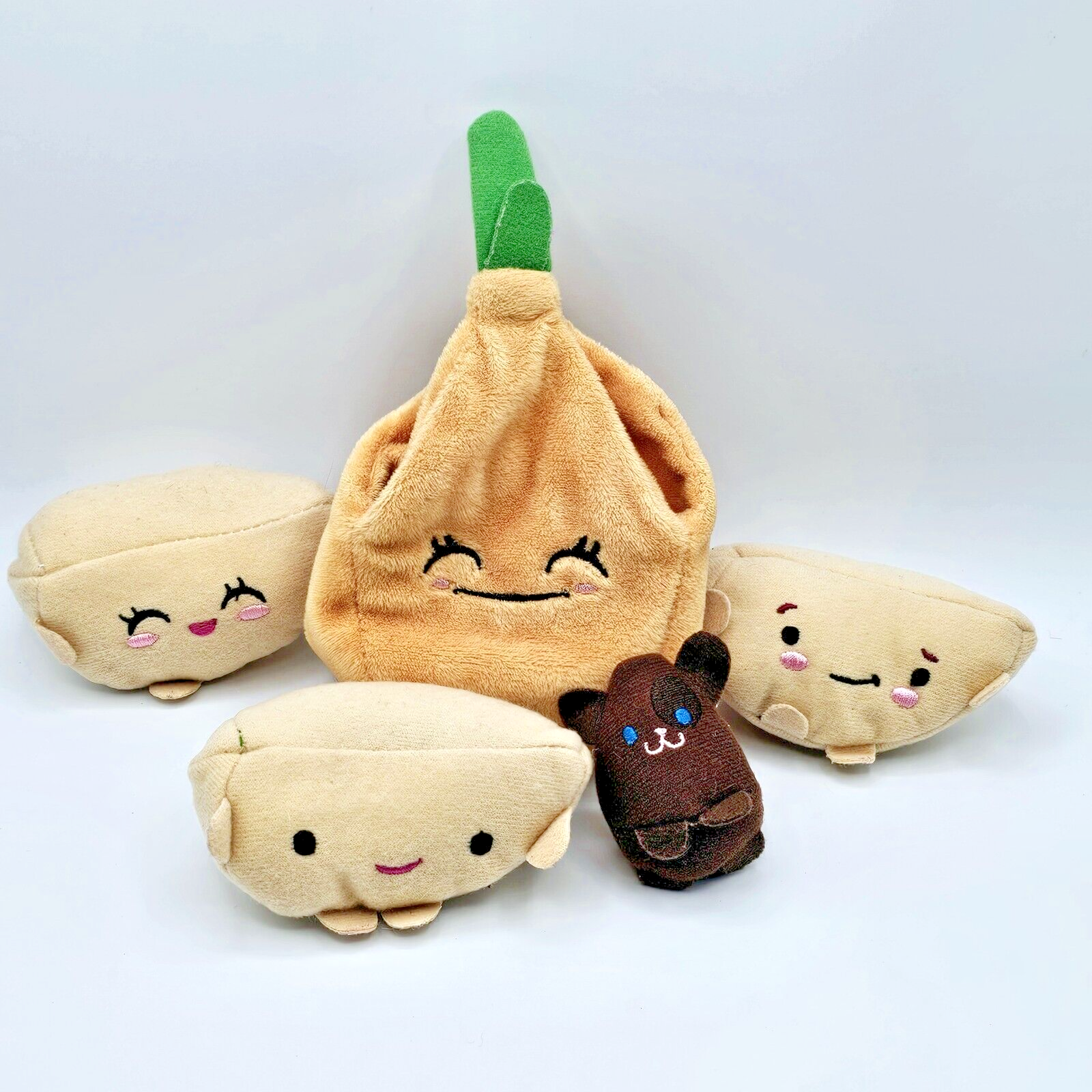 Cutie Fruities Plush Stuffed Animal Peach Fruit Slices Sensory Food Stuffed