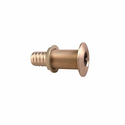 Perko 0350005DPP Plain Bronze Thru-Hull Connection for Use with Hose 3/4