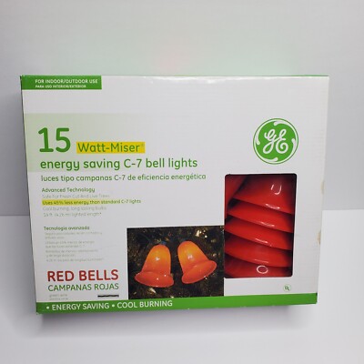 Red Bell Lights 15 Energy Saving C-7 Advanced Camper 14 Foot Light Christmas New