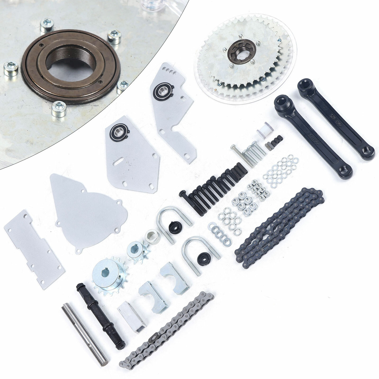 Silver Shifter Kit Jackshaft Kit For 49cc100cc Gas