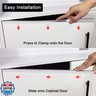 MONOID Drawer Edge Protector, Slip-On Clear Table Corners Guards, Door Kitchen Furniture Bumper, Prevent Wear, Impact Protection, Ease to Cut, 3/4