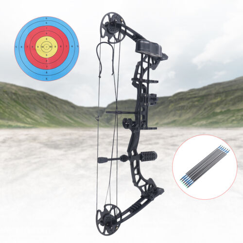 35-70lbs Pro Compound Bow Right Hand Bow Kit Archery Arrow T