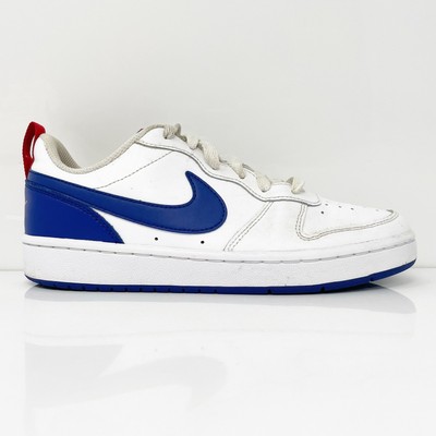 Белые кроссовки для бега Nike Boys Court Borough Low 2 BQ5448-113, размер 5,5 лет