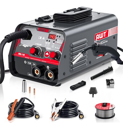 140amp, Flux Core Mig Welder/stick 2 In 1 Welding Machine, Wel...