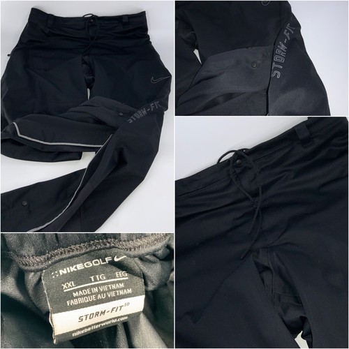 【SY32 GOLF】 STORM FLEECE PANTS BK size M Nike Pants 32x32 Golf Storm-FIT Waterproof Adult Black