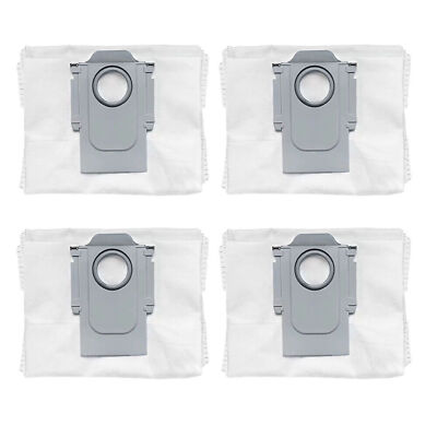 4Pack Robot Vacuum Cleaner Dust Bag For XiaoMi Roborock S7 MaxV Ultra/Q5+/Q7+/T8