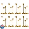 NLBTW Taper Candle Holders Bulk, Set of 24 Brass Gold Vintage Candle Sticks Holder Decor Home Decor Centerpieces for Table Festive Wedding Decorations