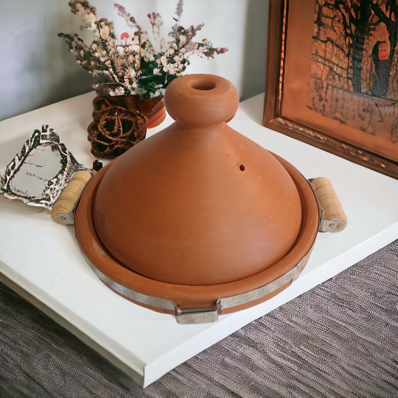Tajine Marocain Non ÃMaillÃ© 26cm De DiamÃ¨Tre Excellente QualitÃ© Convient 2/4 Per