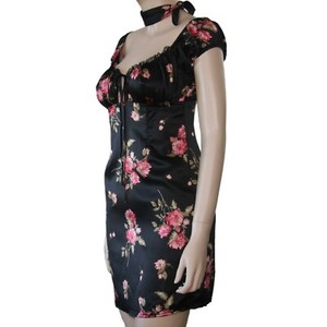 Women's Off Shoulder Floral Slip Dress 2 piece Outfit side