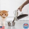 Ctomche Pet Food Storage Container Airtight Cat Food Container with Measuring Cup and Pour Spout Portable Pet Food Dispenser for Cat Transparent Leakproof Cat Food Container for Travel 2.8L