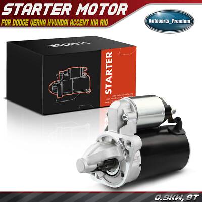 Starter for Dodge Verna Hyundai Accent Kia Rio 06-10 1.6L 0.9KW 12V CW 8 Teeth