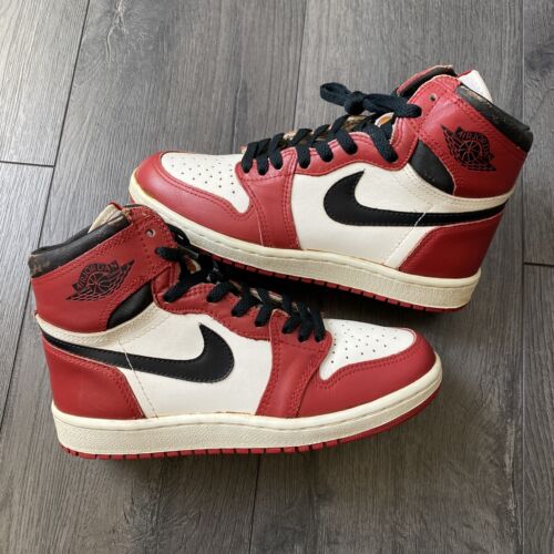 Original OG 1985 Nike Air Jordan 1 Chicago White Black Red Size 6.5 eBay