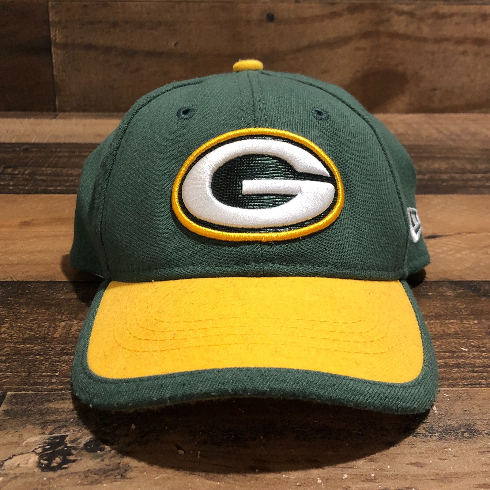 Green Bay Packers Hat Cap YOUTH KIDS Fitted Yellow Green New