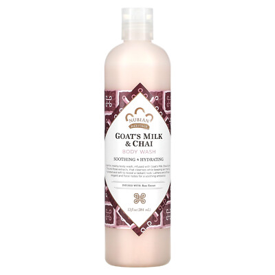 Nubian Heritage Body Wash Goat s Milk  Chai 13 fl oz 384 ml B Corp,