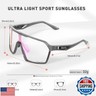 SCVCN Photochromic Cycling Glasses for Men Women Clear Sports Sunglasses UV400 Protection for Bicycle MTB Mountain Bike