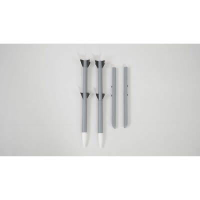 E-flite Wing Tip Missiles F-16 Falcon-Gray 80mm EDF- EFL87885 Decals Trim Pilots