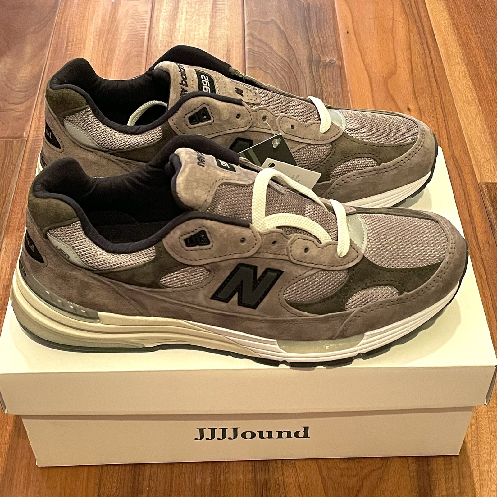 New Balance 992 x jjjjound Grey Brown 