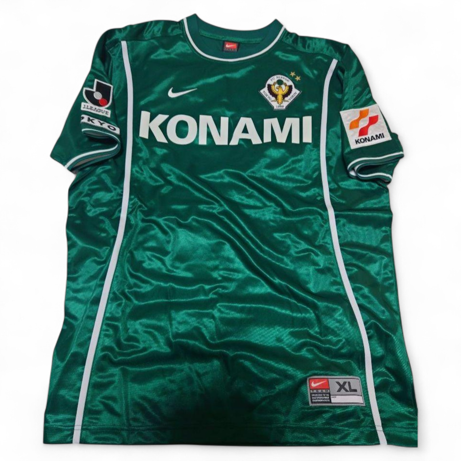NIKE★東京VERDY★サッカー ユニフォーム ジャージ★Y2K 90s Tokyo Verdy 2001 Home Jersey XL Nike J.League KONAMI Japan