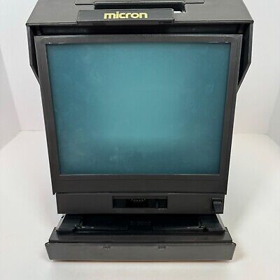 Micron Microfilm Microfiche Portable Reader Model 720 w/ Battery - Tested/Works