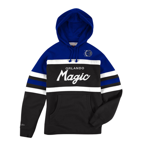 Мужская толстовка с капюшоном Mitchell & Ness Ryl/Blk NBA Orlando Magic Head Coach - XS