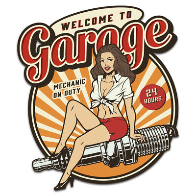 Retro Vintage Aufkleber Old School Ace Kult Rockabilly Style - Garage R149-01