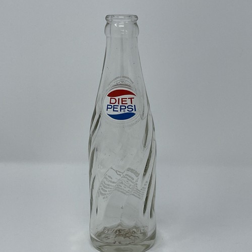 Diet Pepsi Cola Swirl Bottle 6 1/2 oz 6.5 ounce Rare
