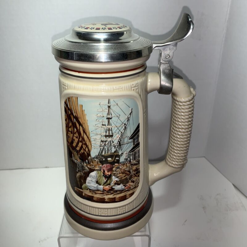 NEW VINTAGE 1986 AVON The Shipbuilder THE BUILDING OF AMERICA STEIN COLLECTION