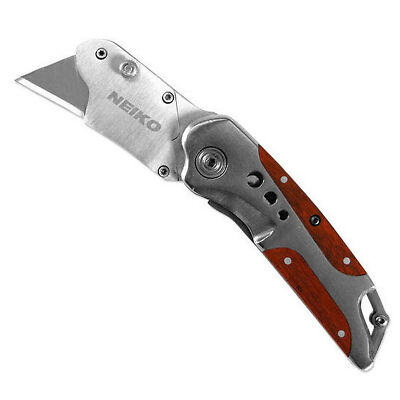 NEIKO ( 00672A ) Stainless Steel Heavy Duty 6'' Folding Utility Knife W/Lockback