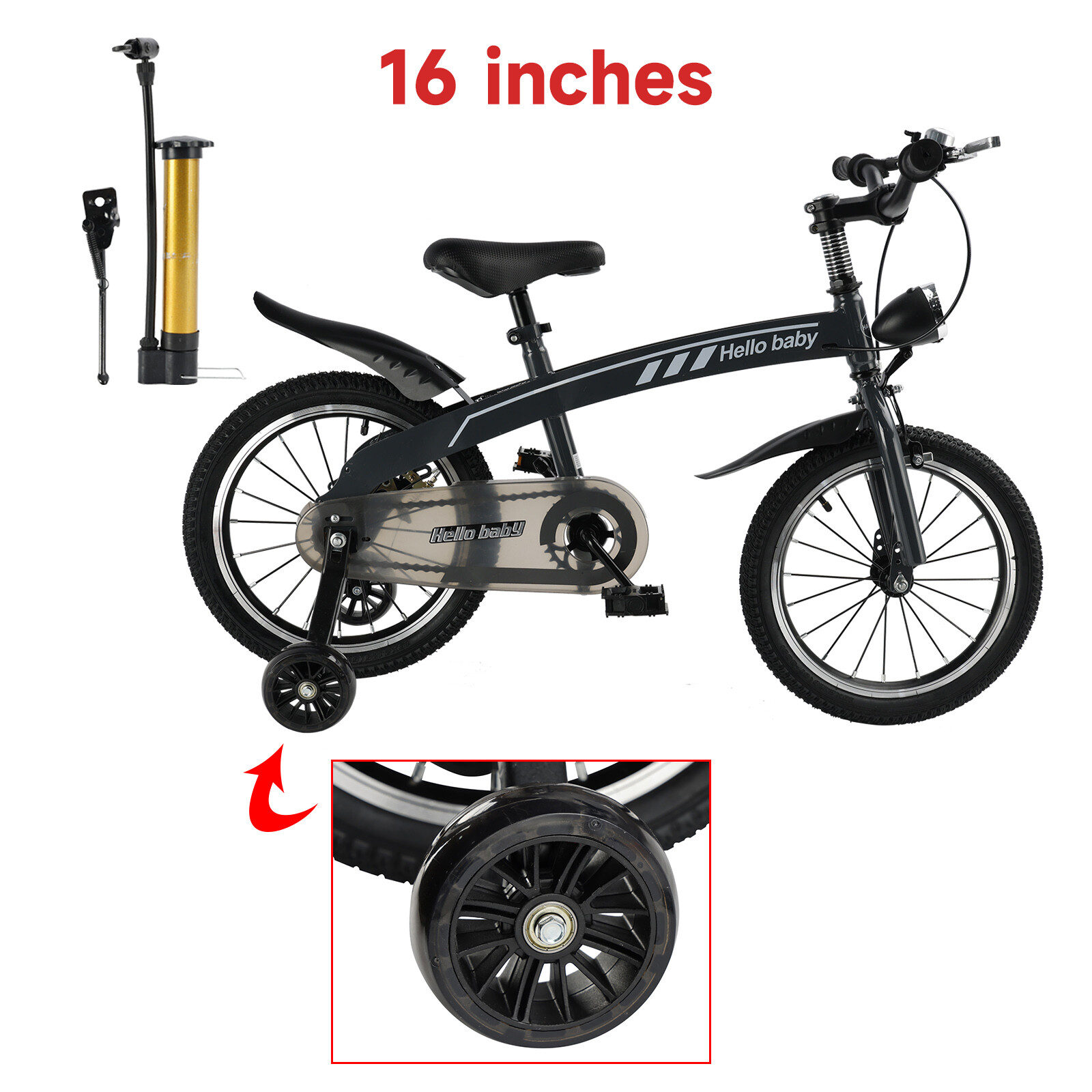 With  Led Headlight Auxiliary Wheels