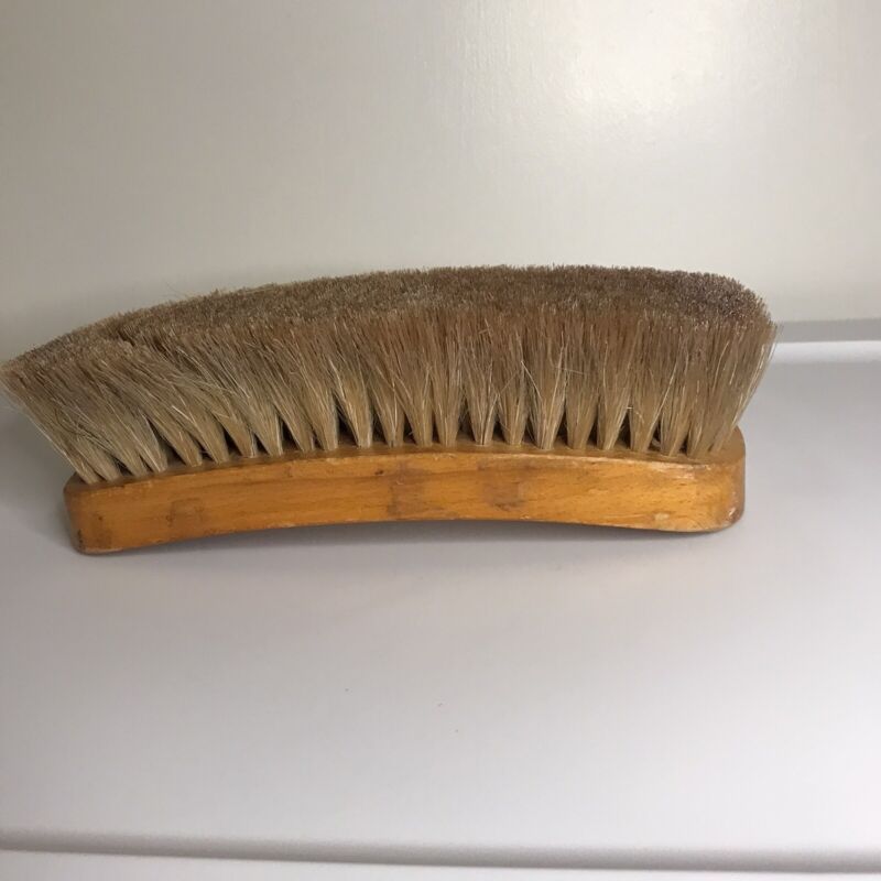 Vintage Victor-X 8 Inch Horsehair Shoe Shine Brush — Made in USA by OXCO