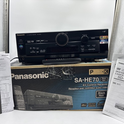 Panasonic SA-HE70 オーディオアンプ Panasonic SA-HE70 Receiver HiFi Stereo 5.1, W/Box & Remote