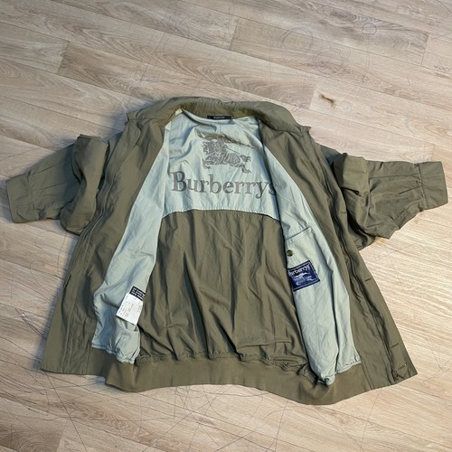 VINTAGE BURBERRY Bomber Jacket winter nova Check cotton mens