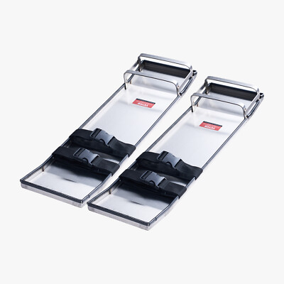 VEVOR Concrete Slider Knee Boards Sliding Boards 28'' x 8'' Stainless w/ Straps