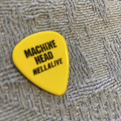 Machine Head Vintage 2003 Guitar Pick Hellalive Tour Yellow