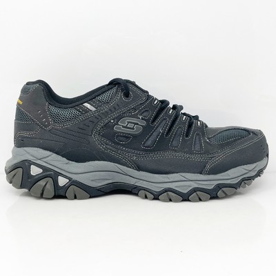 

Skechers Mens After Burn Memory Fit 50125EWW Черная повседневная обувь Кроссовки Размер 9.5, Черный, After Burn Memory Fit