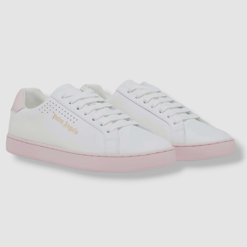 【関税＆送料込み】Palm Angels Sneakers Palm Angels New Palm 1 Leather Sneakers | White | FARFETCH