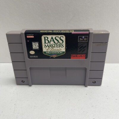 Bass Masters Classic -- Pro Edition (Nintendo SNES) *GAME ONLY - TESTED*