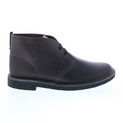 

Clarks Bushacre 3 26162769 Мужские серые широкие кожаные ботинки чукка на шнуровке, Серый, Clarks Bushacre 3