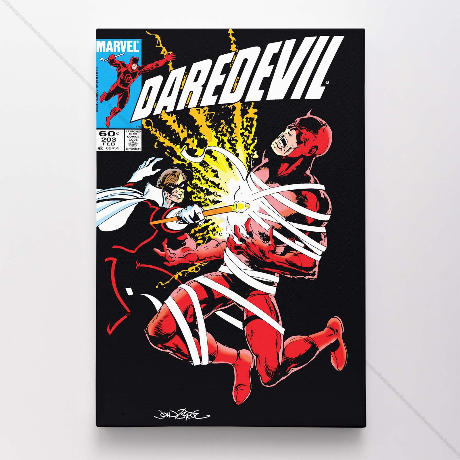 Daredevil Poster Canvas Vol 1 #203 Comic Book Art Print