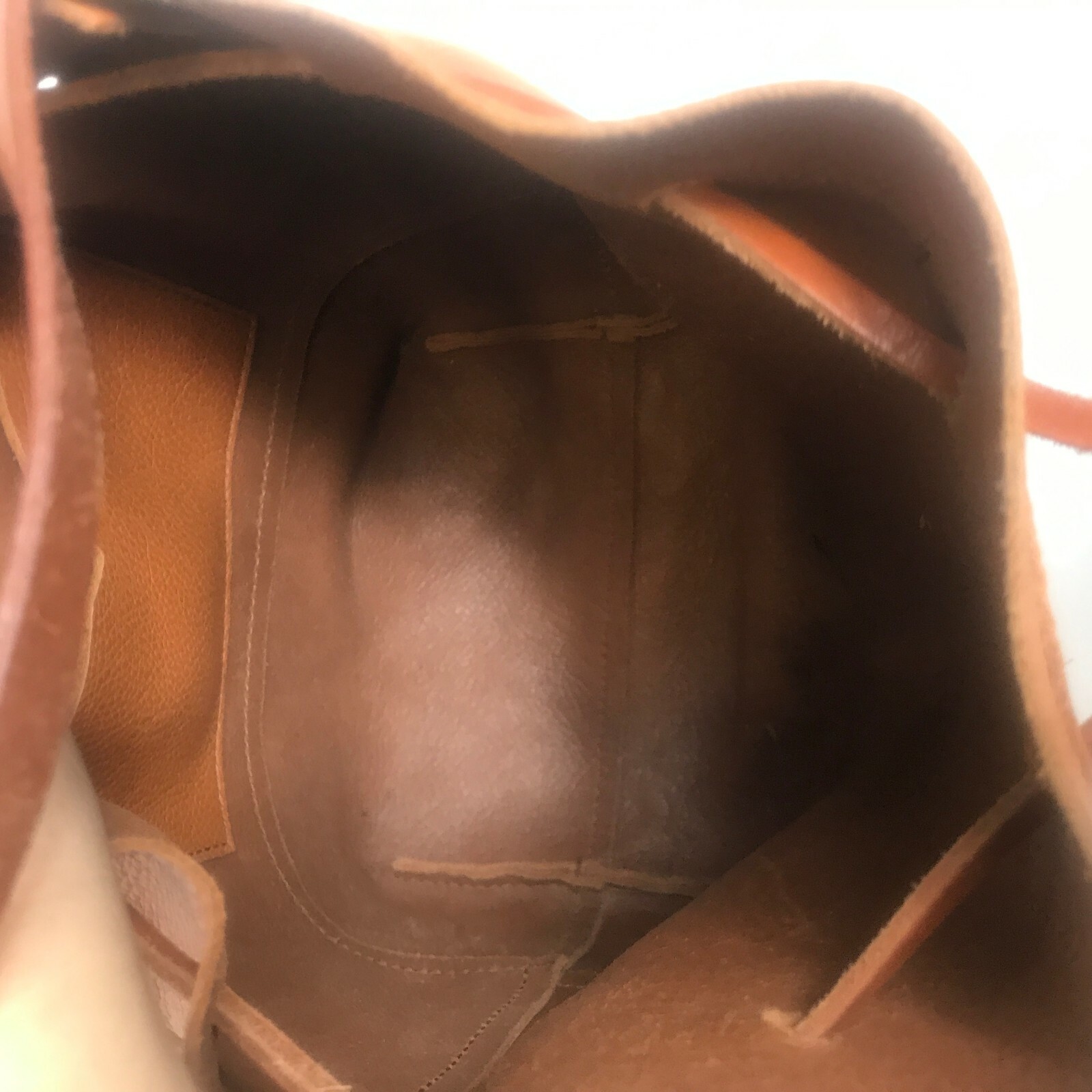 J.Crew Drawstring Bucket Bag In Camel Leather HOBO Bag
