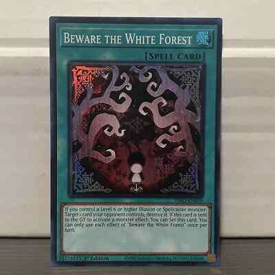 1ST EDITION BEWARE THE WHITE FOREST 2020 INFO-EN059 (LP/MP) YUGIOH CARD